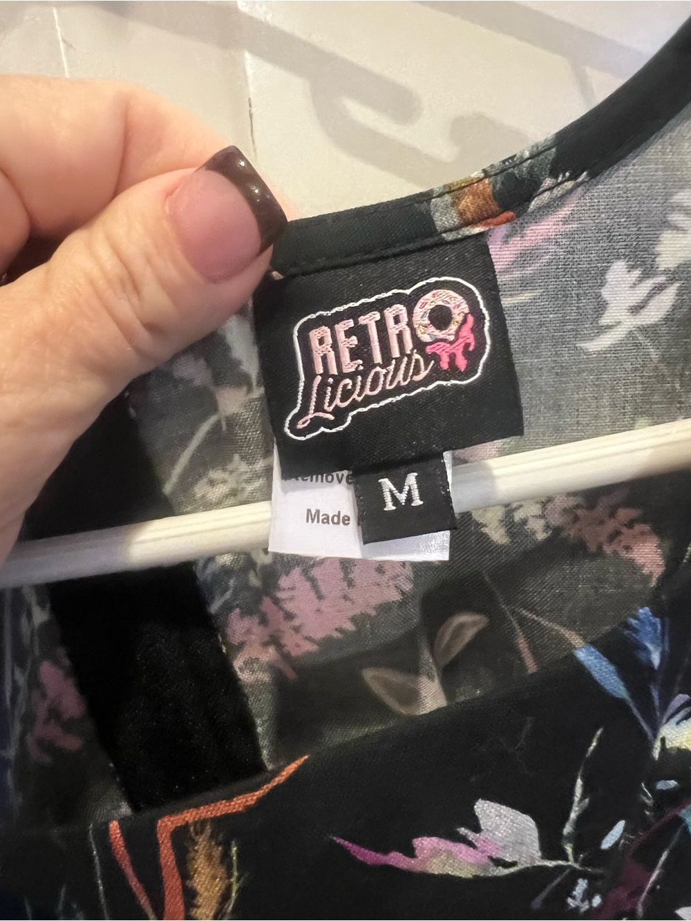 Retrolicious Black 🦌 Print Dress